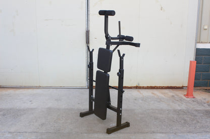 Adjustable Olympic Weight Bench & Squat Rack for Home Gym Workouts