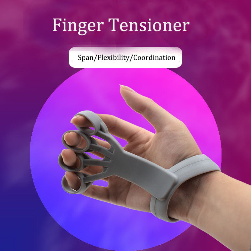 Silicone Finger Strength Trainer – Hand Grip & Wrist Exercise Resistance Band for Finger Training