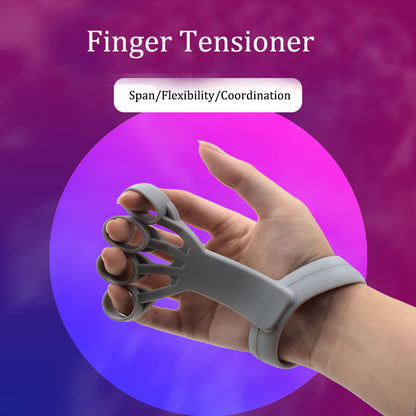 Silicone Finger Strength Trainer – Hand Grip & Wrist Exercise Resistance Band for Finger Training