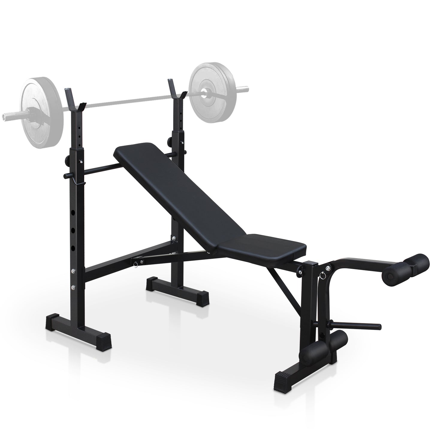 Adjustable Olympic Weight Bench & Squat Rack for Home Gym Workouts