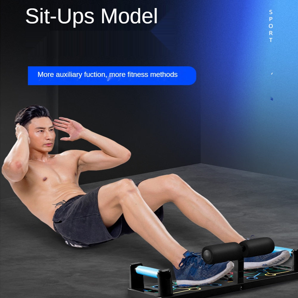 Multifunction Push Up Board with Resistance Bands for Full Body Training