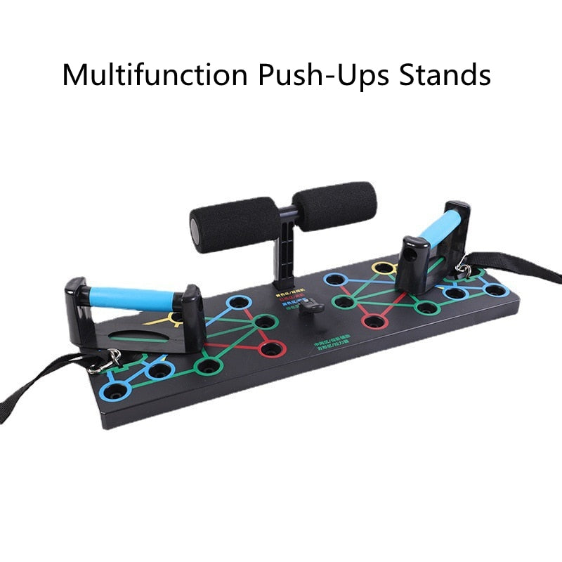 Multifunction Push Up Board with Resistance Bands for Full Body Training