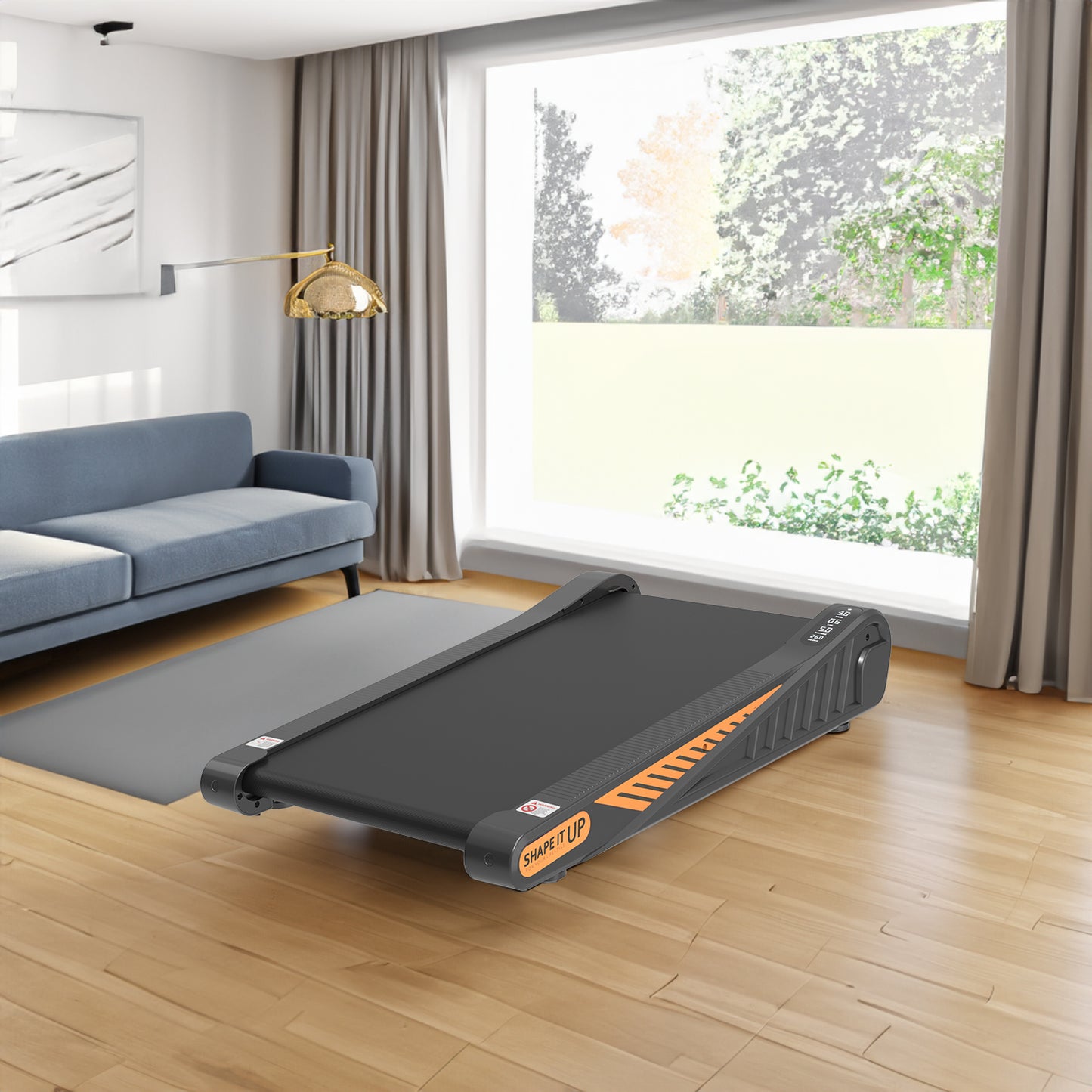 Walking Pad Treadmill with 8% Incline – Under Desk Home Exercise Treadmill for Small Spaces | 280LB Capacity