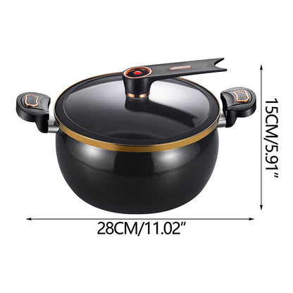 Modern 7L Micro-Pressure Non-Stick Soup Pot - 27cm