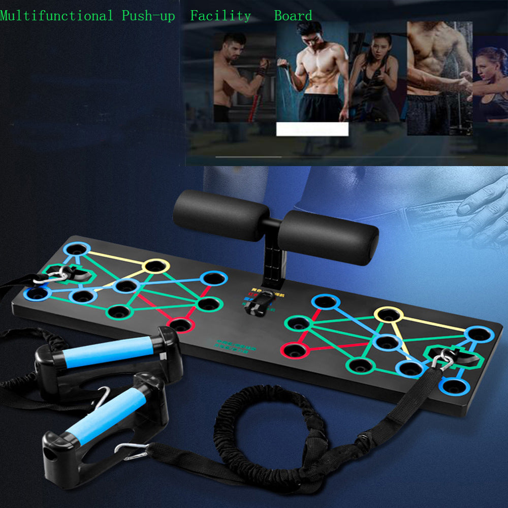 Multifunction Push Up Board with Resistance Bands for Full Body Training
