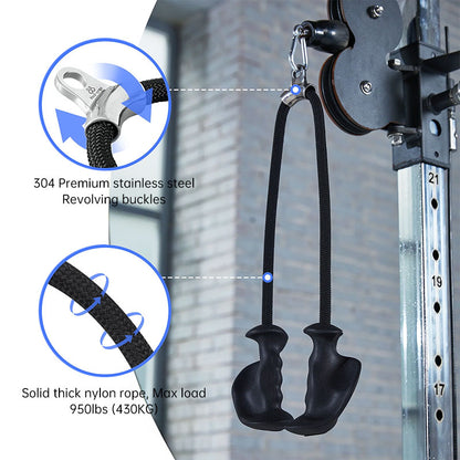 Detachable Exercise Rope Attachment for Functional Strength Training