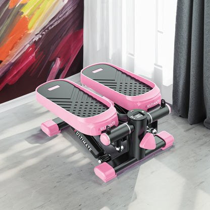Burn Calories at Home – 330LB Mini Stepper with Resistance Bands & LCD Displa