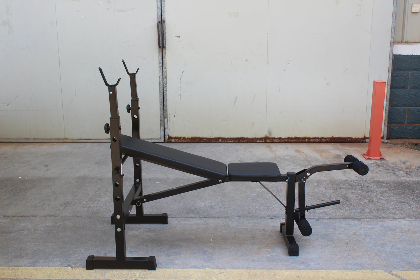Adjustable Olympic Weight Bench & Squat Rack for Home Gym Workouts